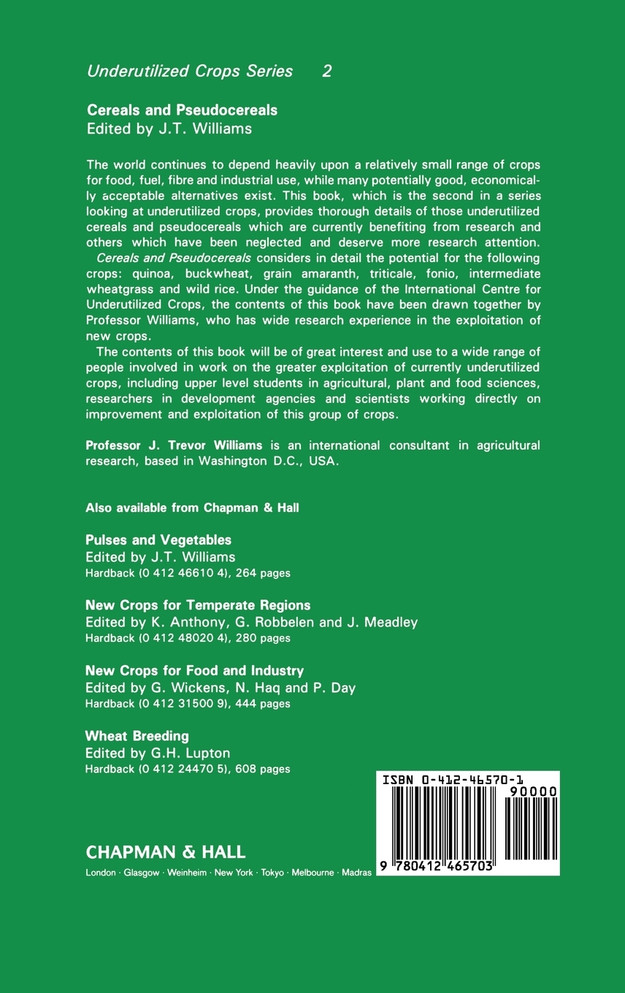 Cereals and Pseudocereals