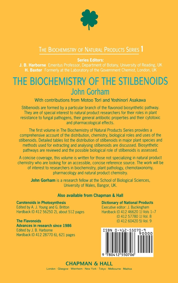 Biochemistry of the Stilbenoids