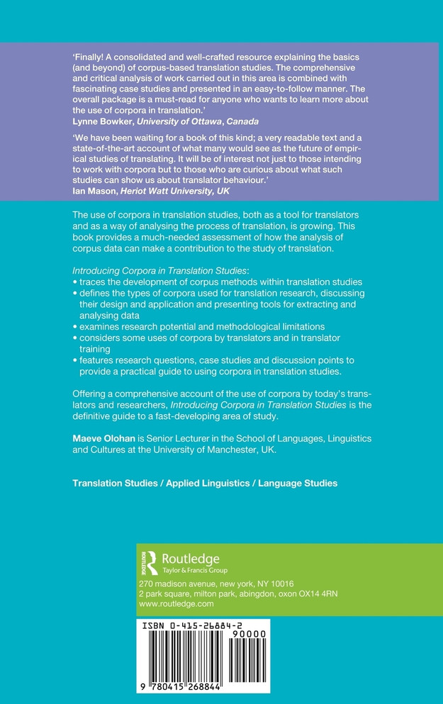 Introducing Corpora in Translation Studies