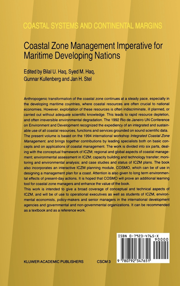 Coastal Zone Management Imperative for Maritime Developing Nations