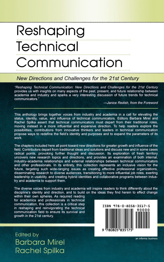 Reshaping Technical Communication