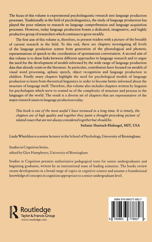 Aspects of Language Production