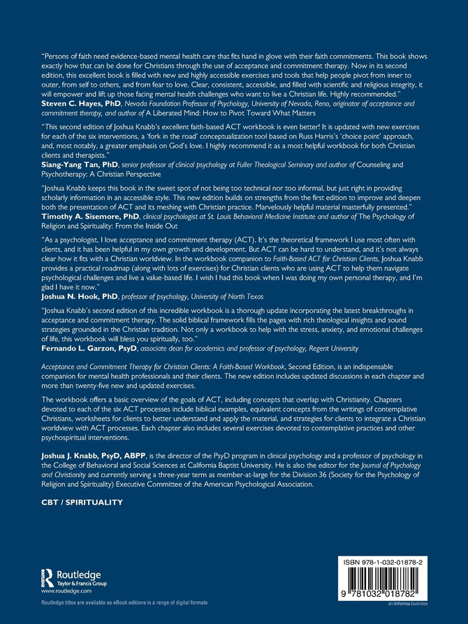 Acceptance and Commitment Therapy for Christian Clients