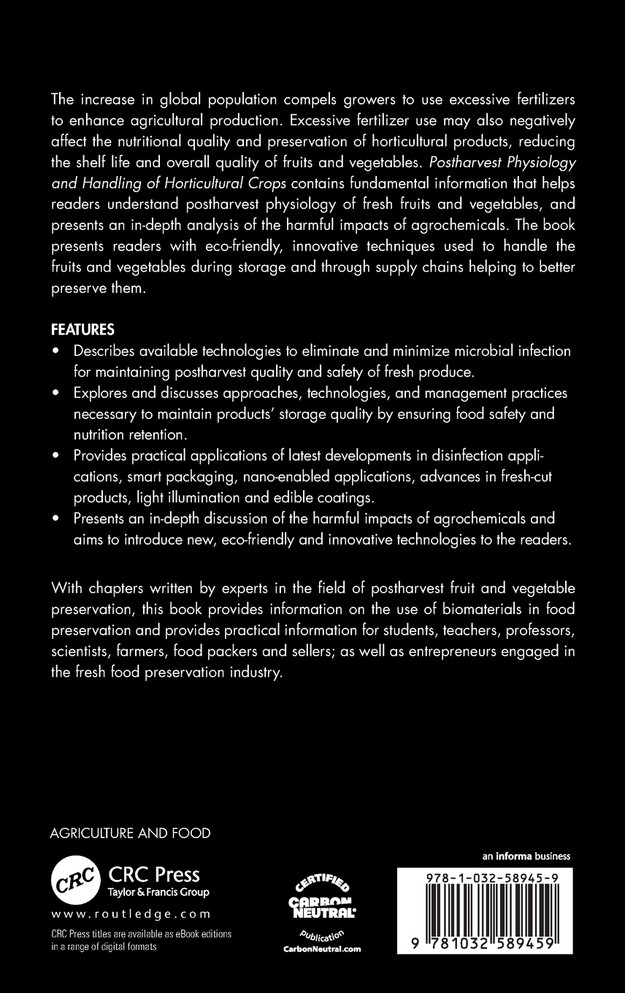 Postharvest Physiology and Handling of Horticultural Crops