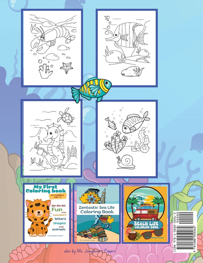 Sea Creatures Coloring Book