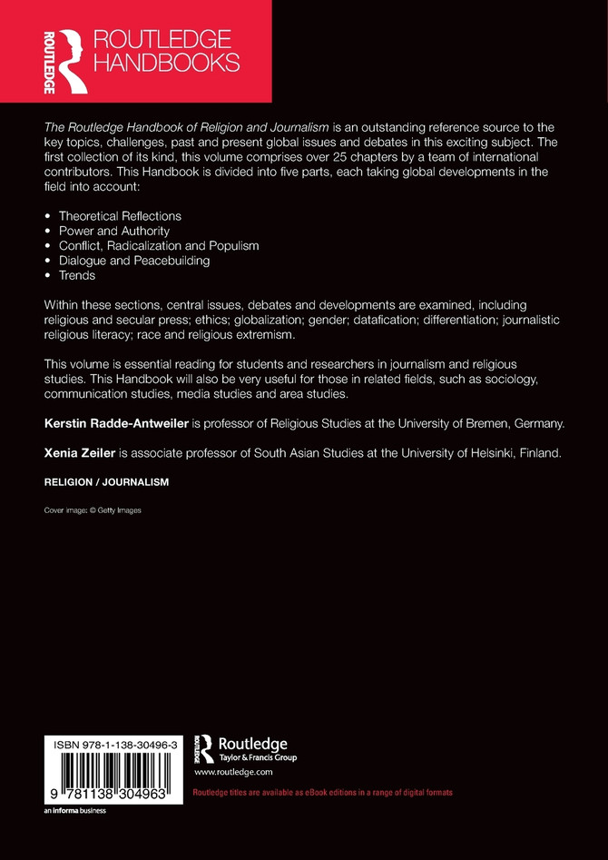The Routledge Handbook of Religion and Journalism