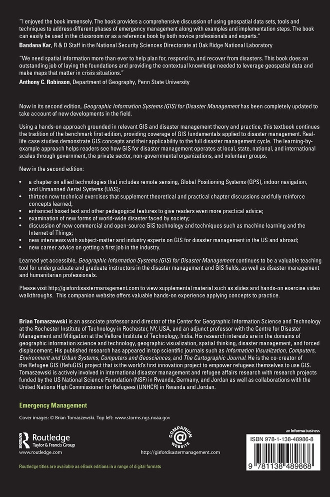 Geographic Information Systems (GIS) for Disaster Management