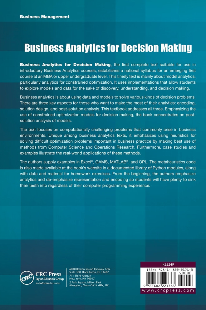 Business Analytics for Decision Making