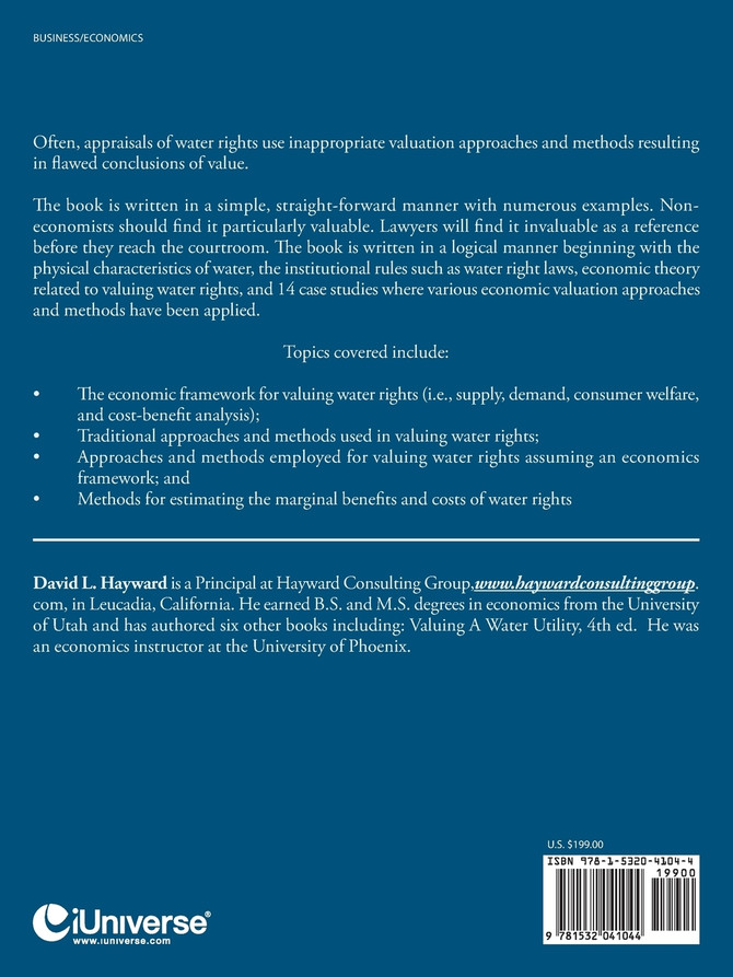 Introduction to Valuing Water Rights
