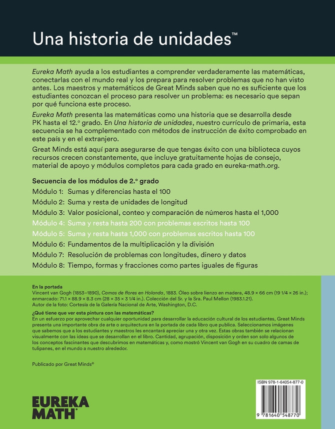 Spanish - Eureka Math Grade 2 Learn Workbook #2 (Modules 4-5)