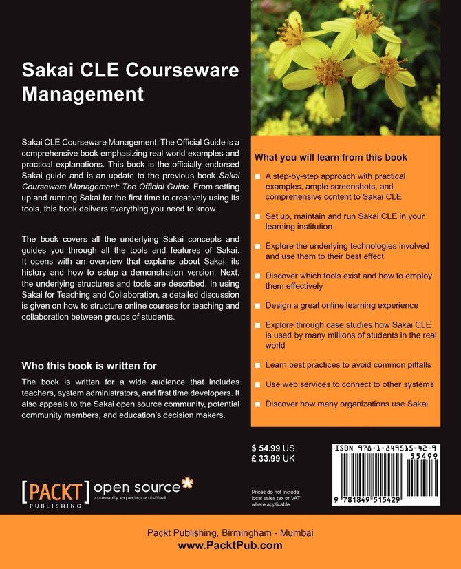 Sakai Cle Courseware Management