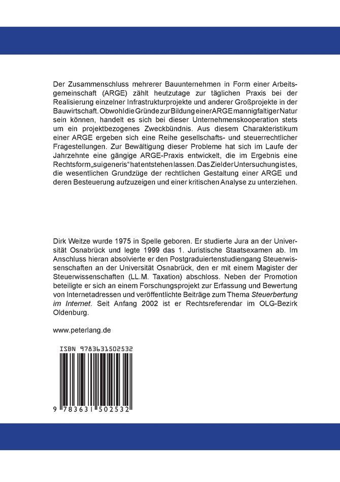 Die Arbeitsgemeinschaft in der Bauwirtschaft