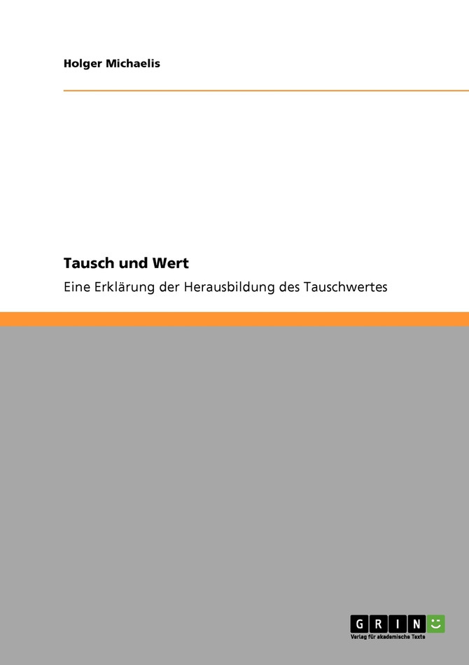 Tausch und Wert