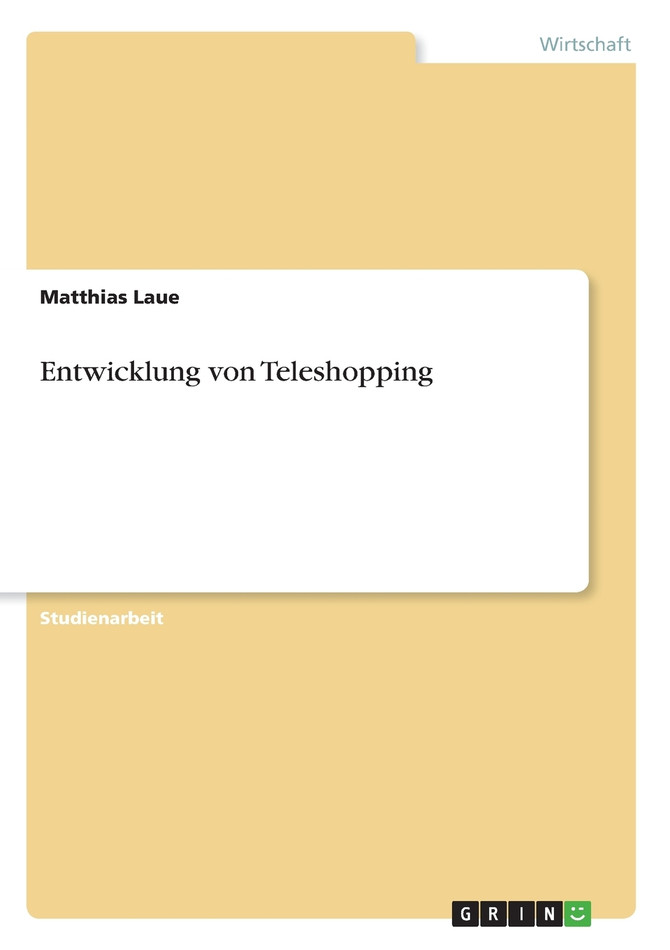 Entwicklung von Teleshopping