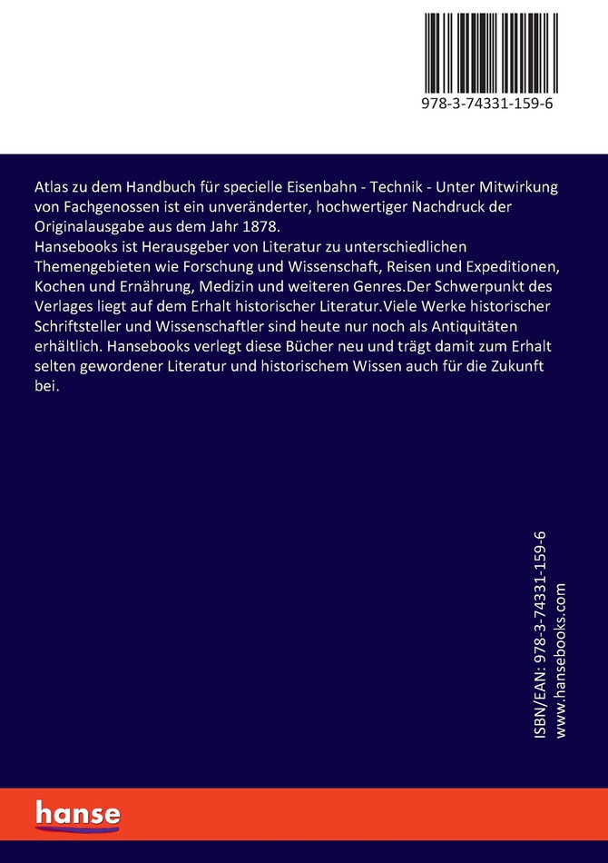 Atlas zu dem Handbuch für specielle Eisenbahn - Technik