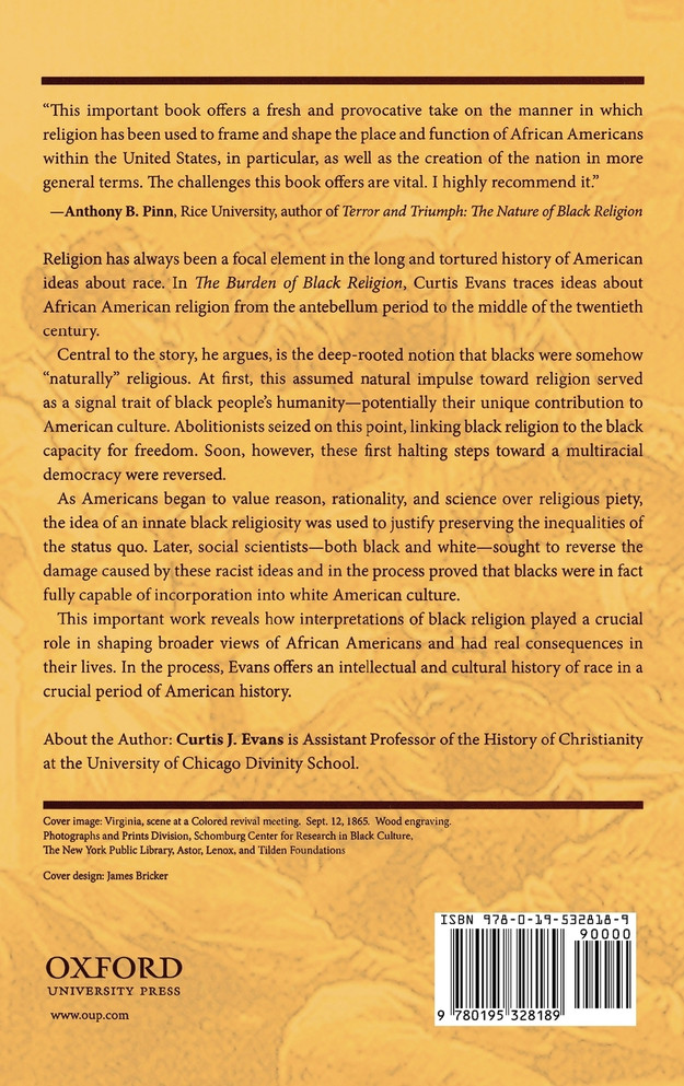 The Burden of Black Religion