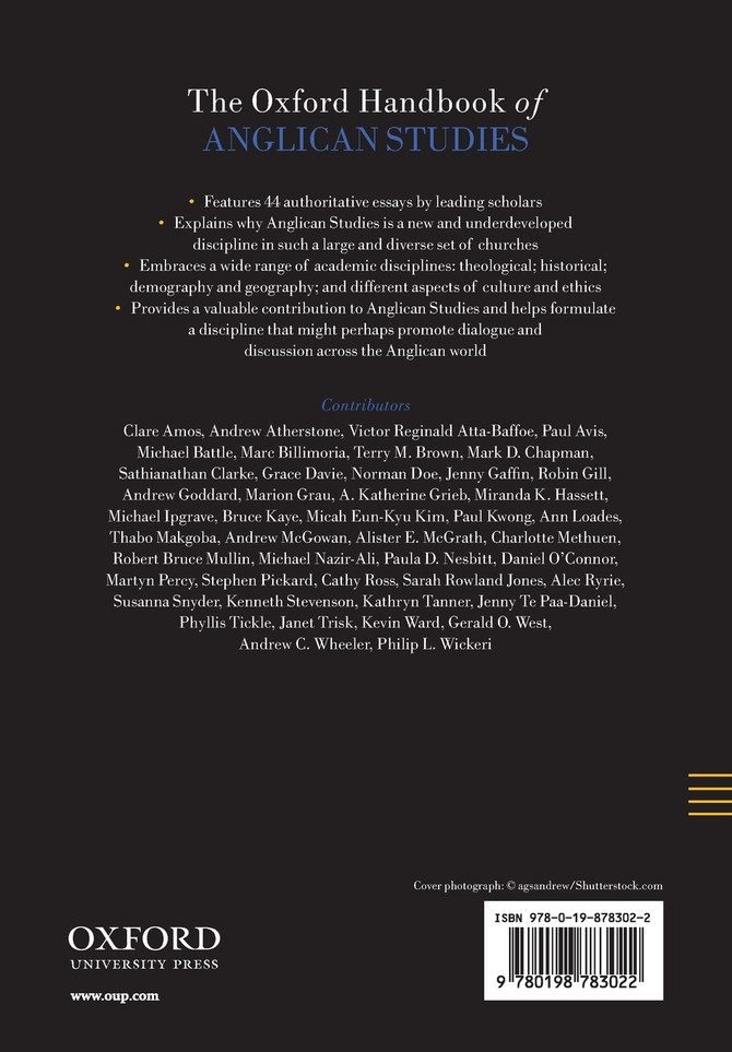 The Oxford Handbook of Anglican Studies