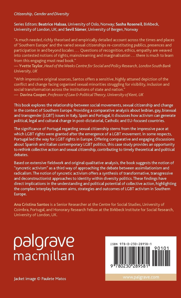 Social Movements and Sexual Citizenship in Southern Europe