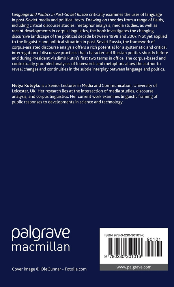 Language and Politics in Post-Soviet Russia