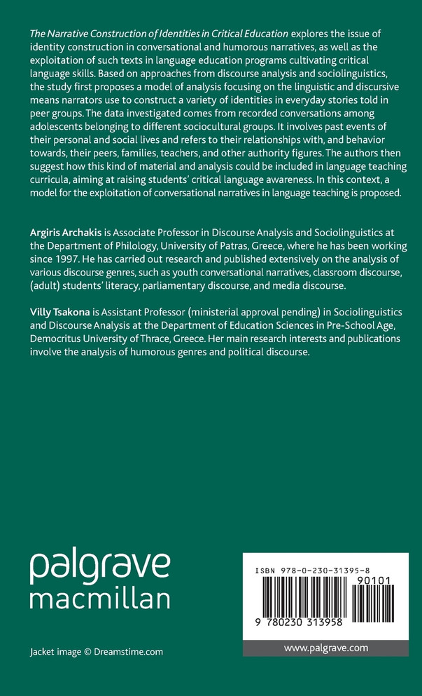 The Narrative Construction of Identities in Critical Education