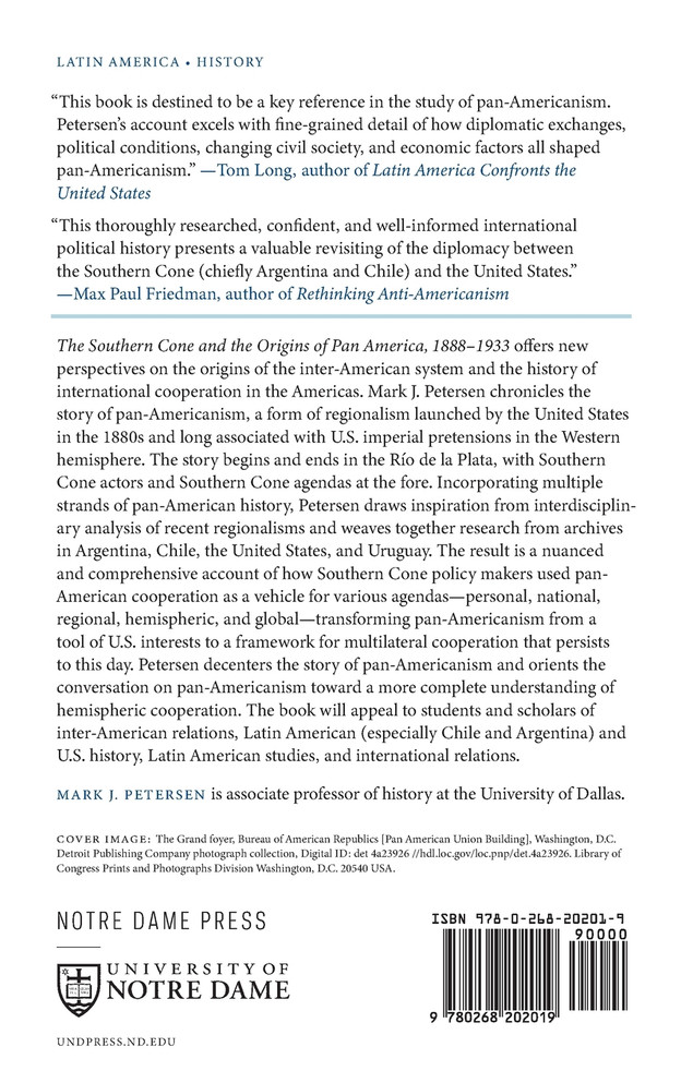 The Southern Cone and the Origins of Pan America, 1888-1933