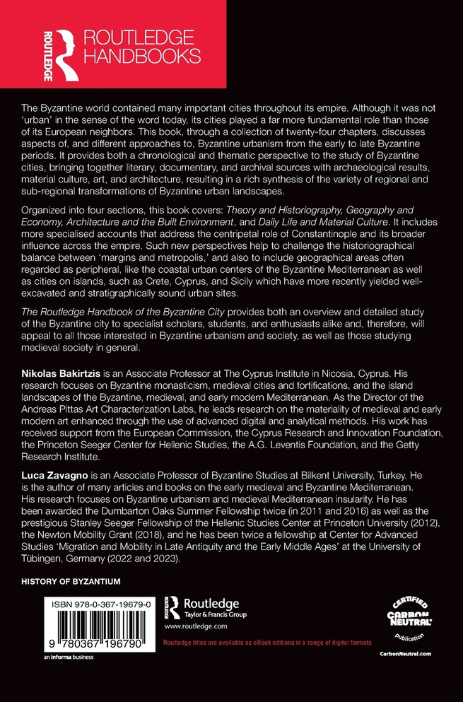 The Routledge Handbook of the Byzantine City