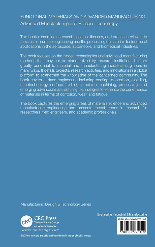 Advanced Manufacturing and Processing Technology