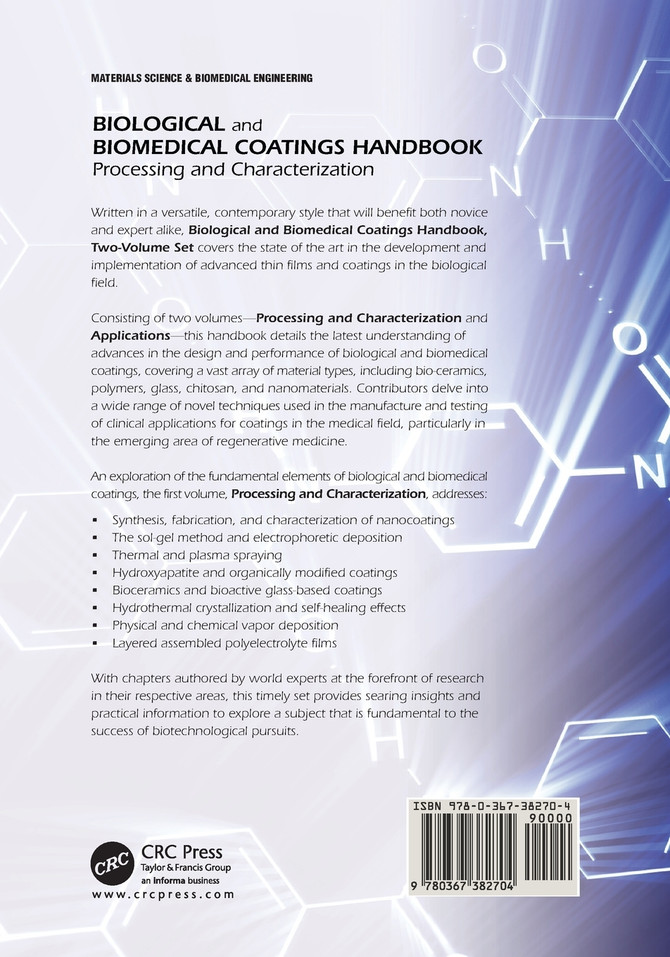 Biological and Biomedical Coatings Handbook