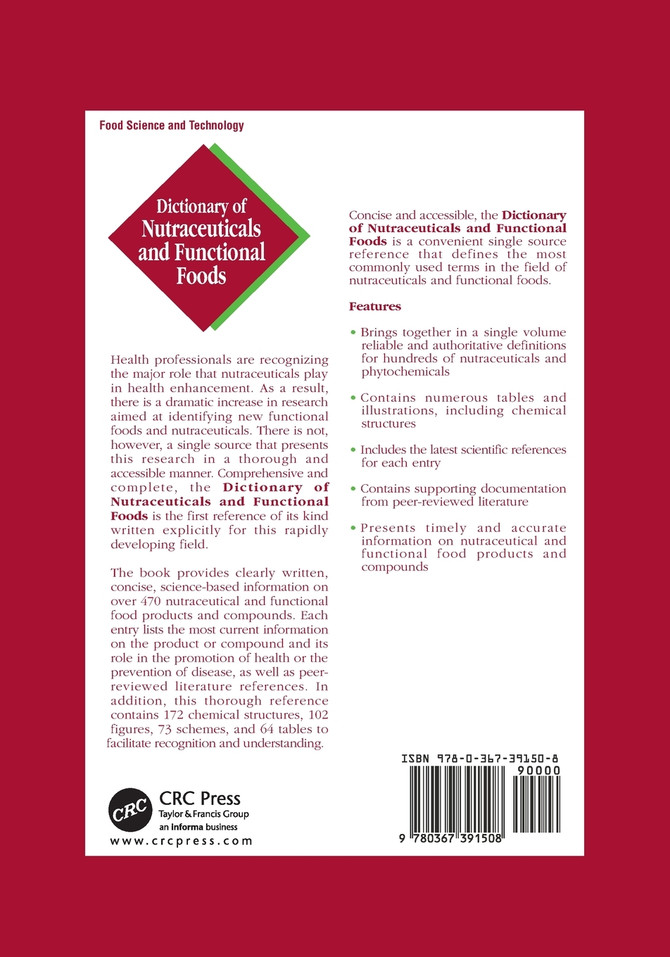 Dictionary of Nutraceuticals and Functional Foods