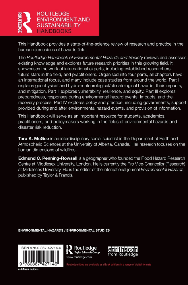 Routledge Handbook of Environmental Hazards and Society