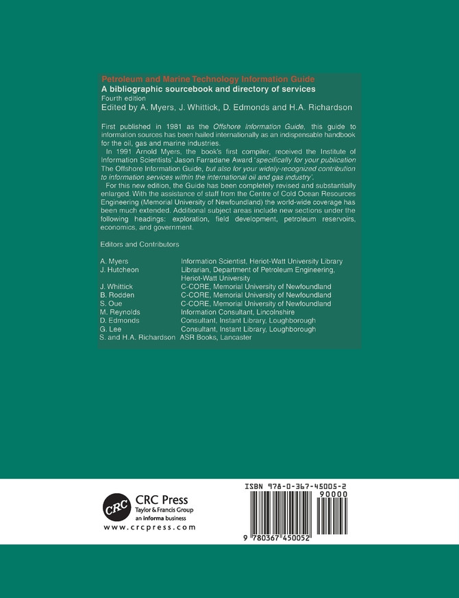 Petroleum and Marine Technology Information Guide