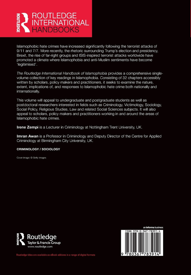 The Routledge International Handbook of Islamophobia
