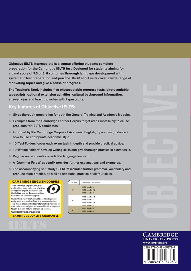 Objective IELTS Intermediate Teacher's Book