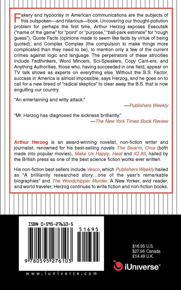 The B.S. Factor