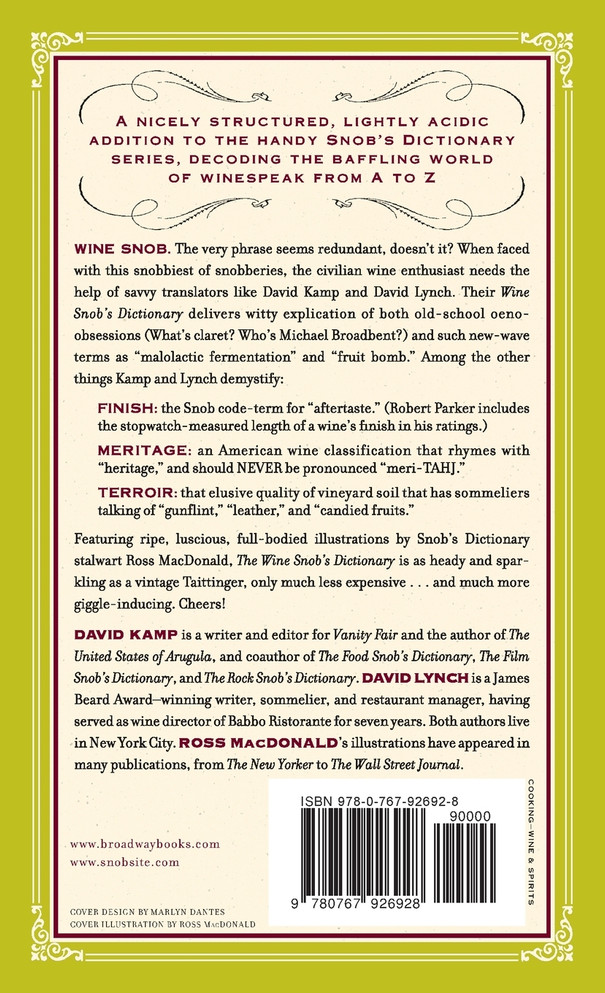 The Wine Snob's Dictionary