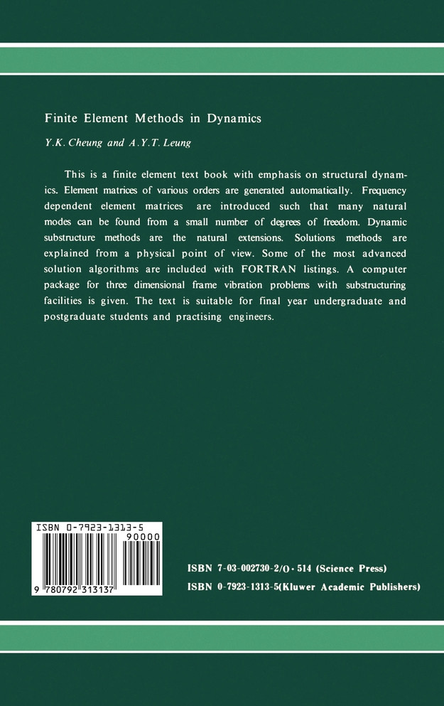 Finite Element Methods in Dynamics
