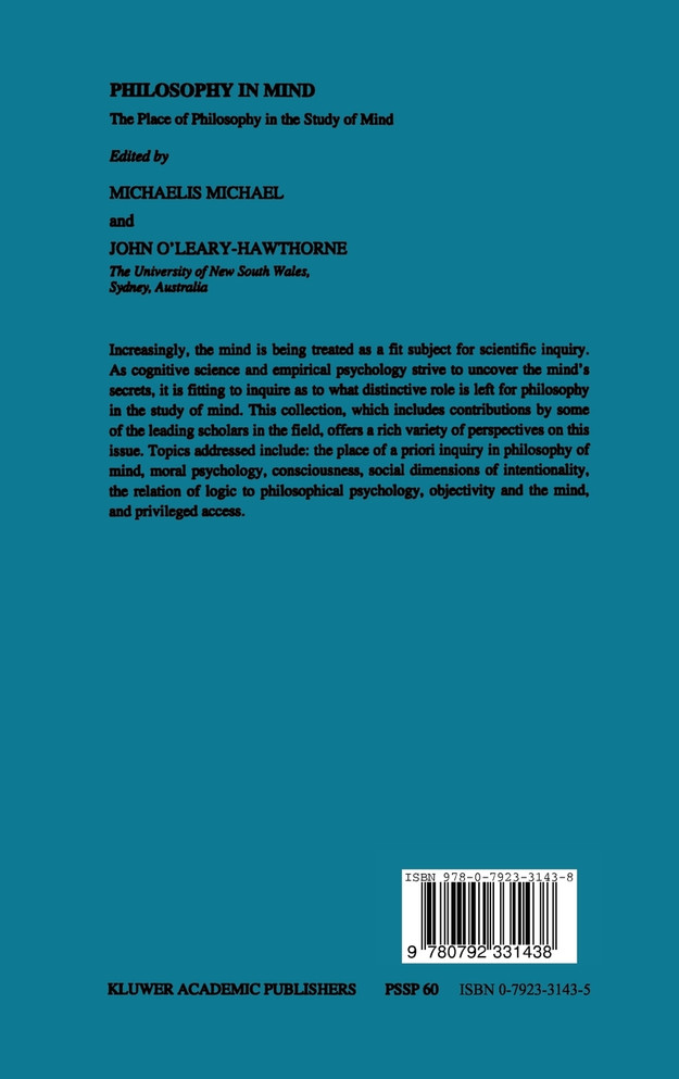 Philosophy in Mind
