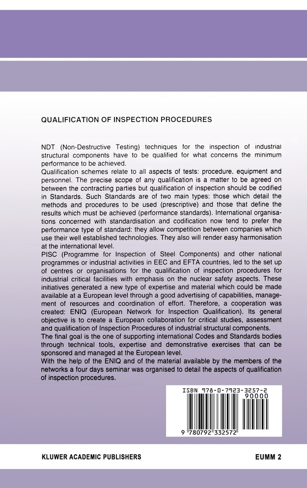 Qualification of Inspection Procedures