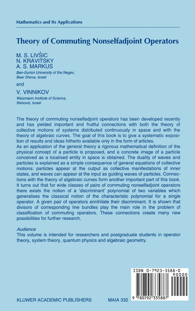 Theory of Commuting Nonselfadjoint Operators