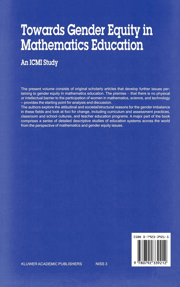 Towards Gender Equity in Mathematics Education
