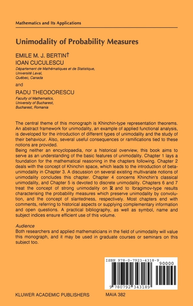 Unimodality of Probability Measures