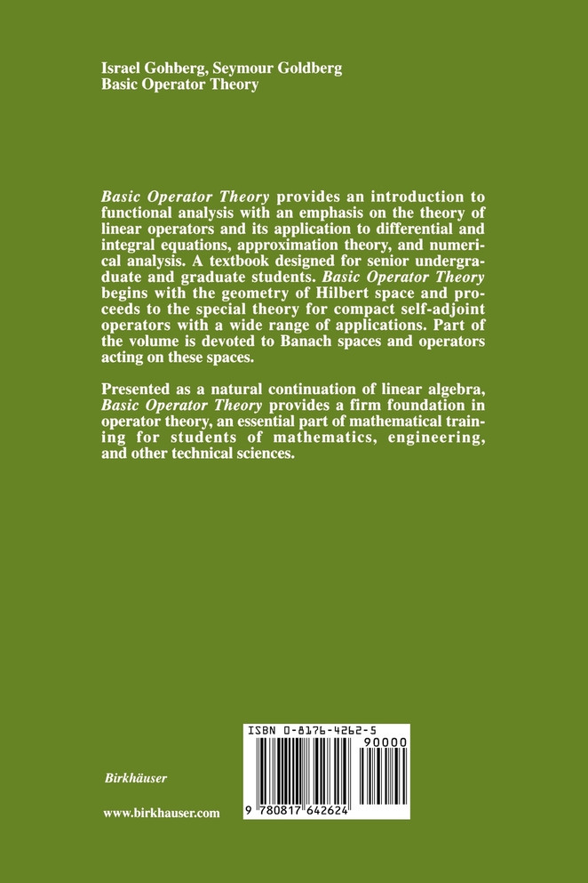Basic Operator Theory