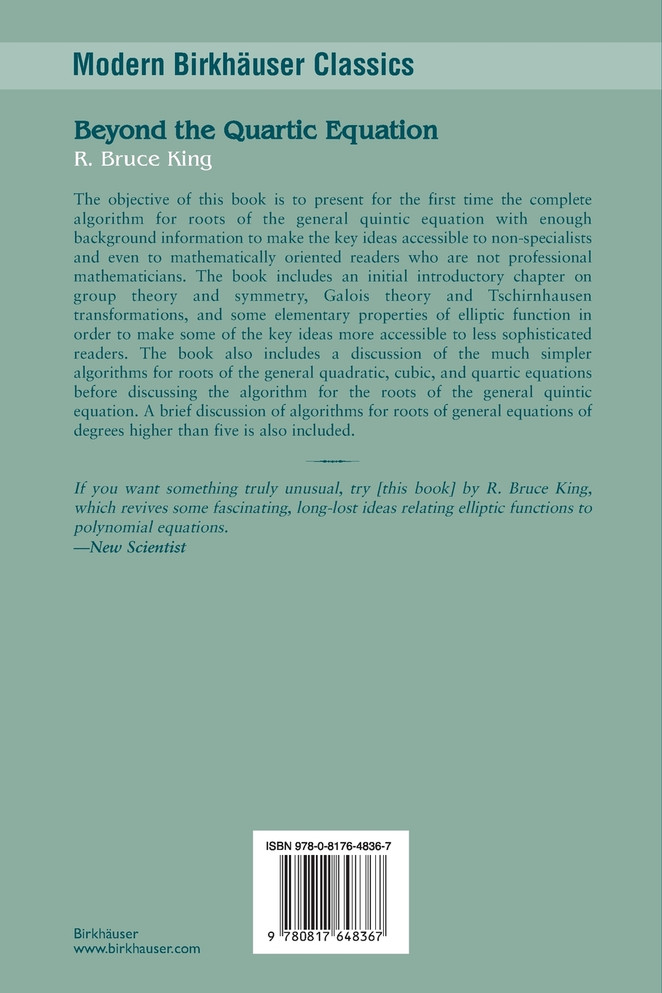 Beyond the Quartic Equation