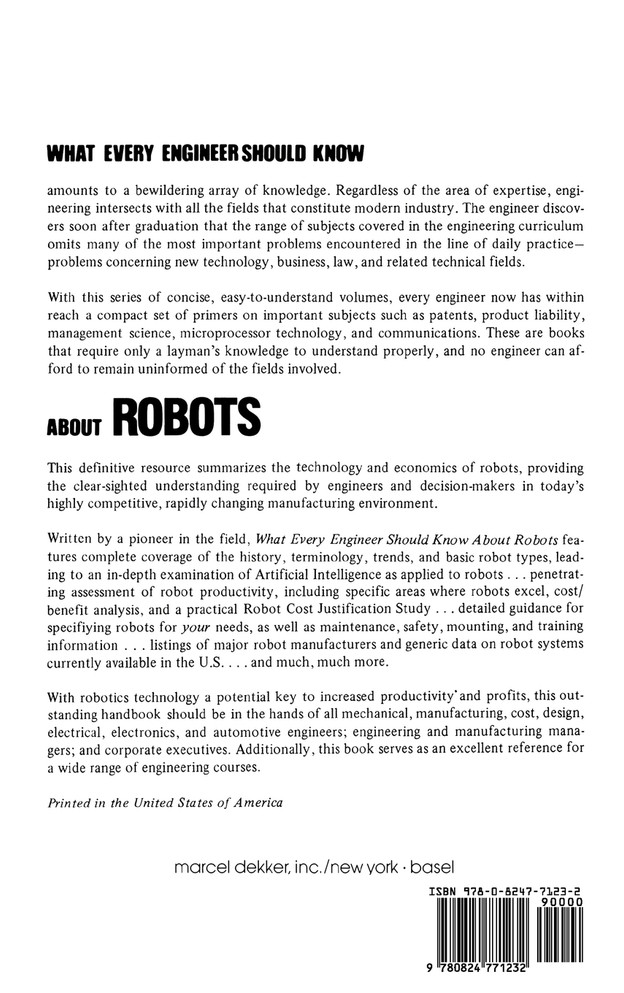 What Every Engineer Should Know about Robots