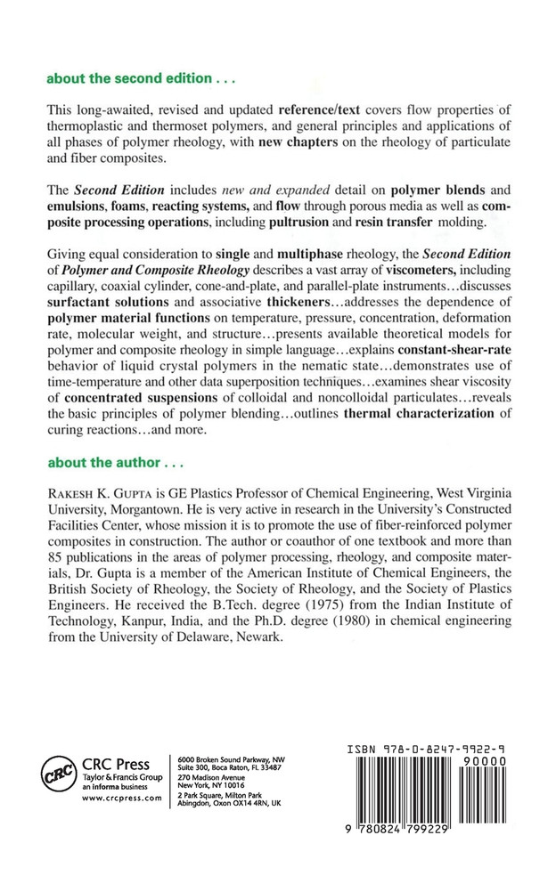 Polymer and Composite Rheology