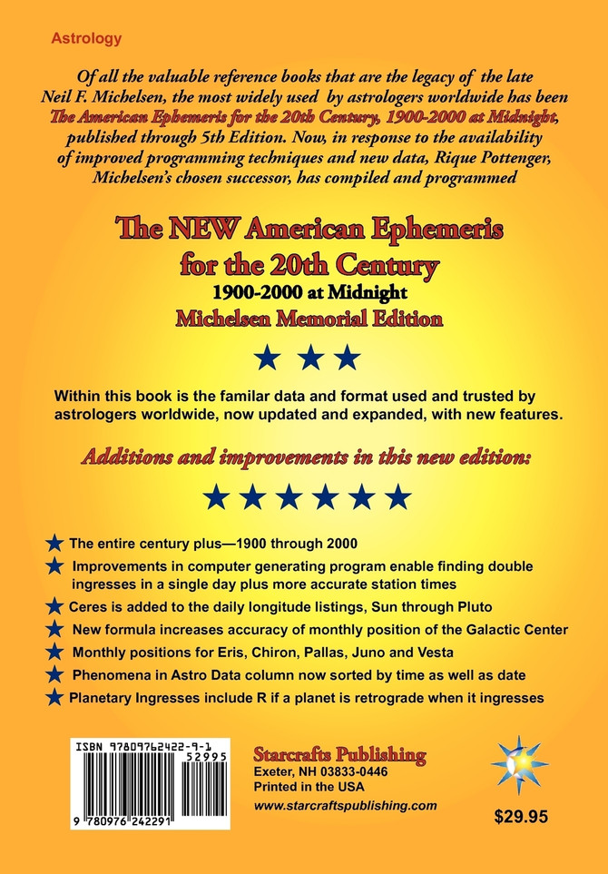 The New American Ephemeris for the 20th Century, 1900-2000 at Midnight