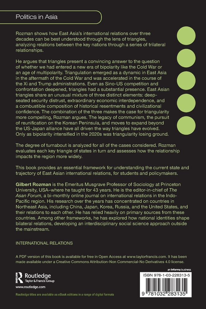 Strategic Triangles Reshaping International Relations in East Asia