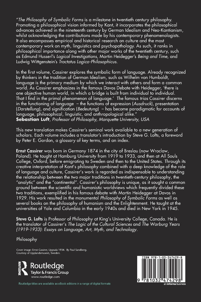 The Philosophy of Symbolic Forms, Volume 1