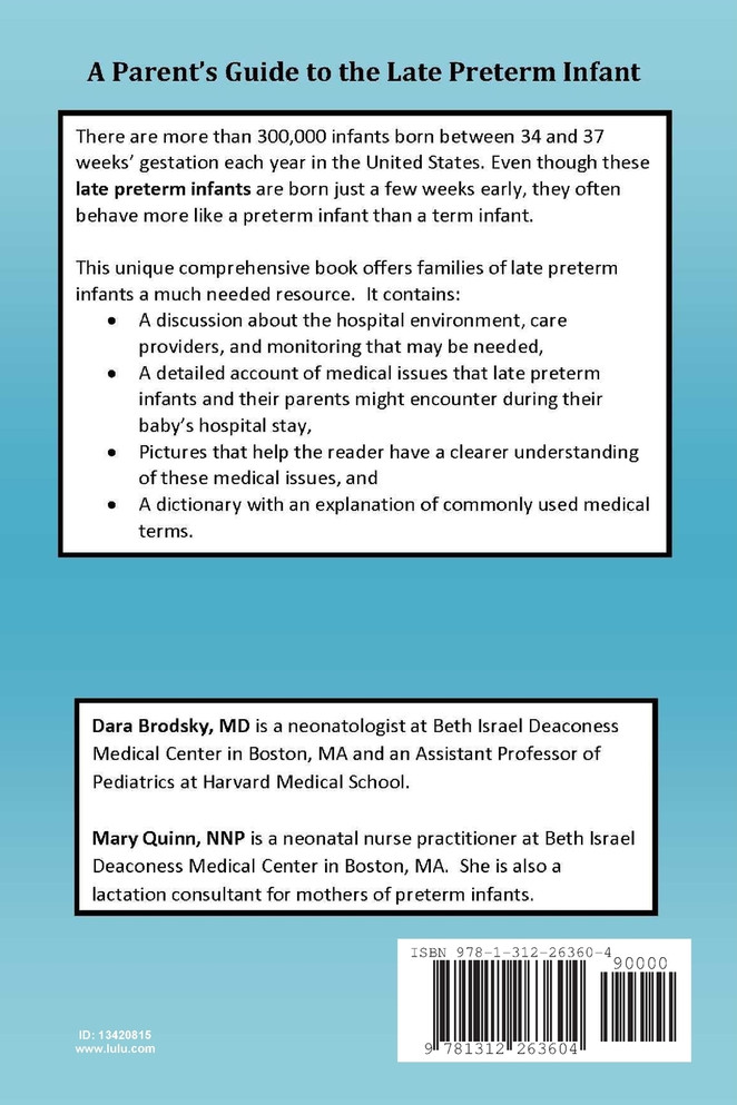 A Parent's Guide to the Late Preterm Infant