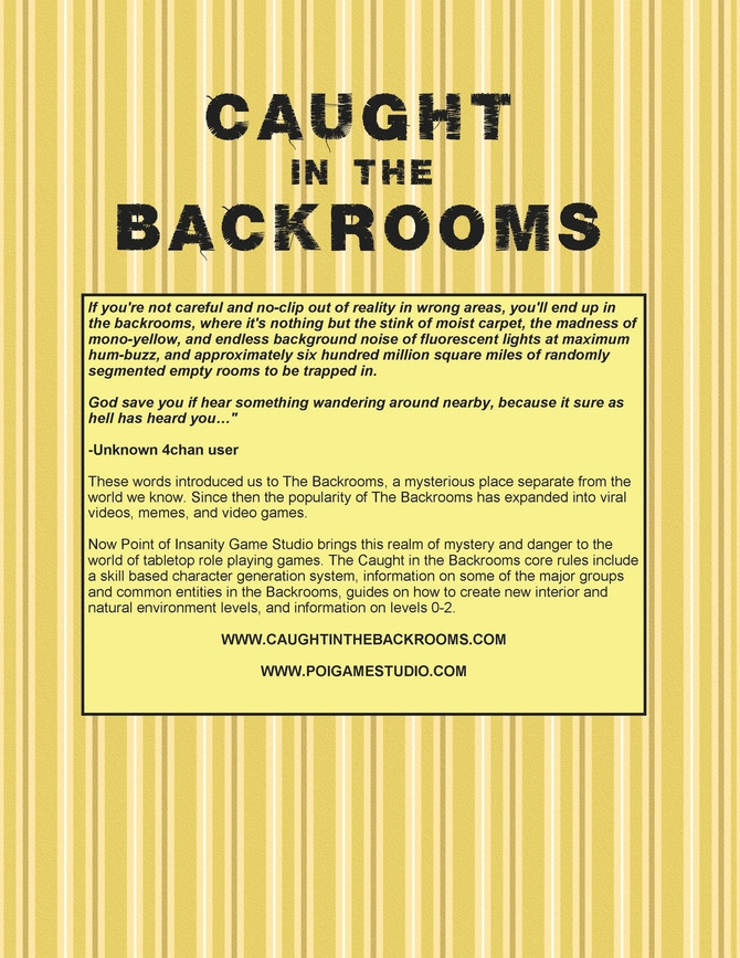 Caught in the Backrooms